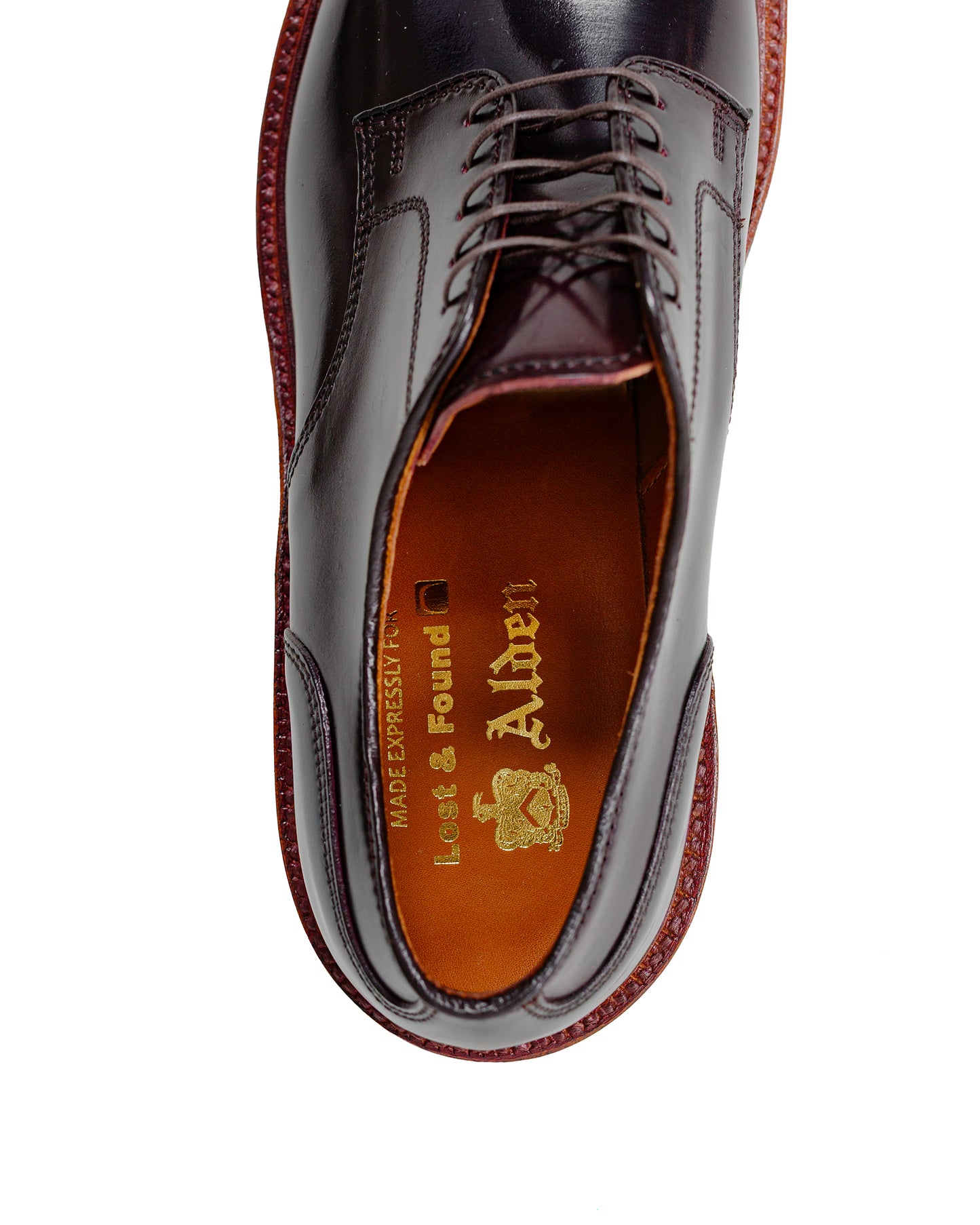 lost & found Alden Alden Straight Tip Blucher Colour 8 Cordovan D1538