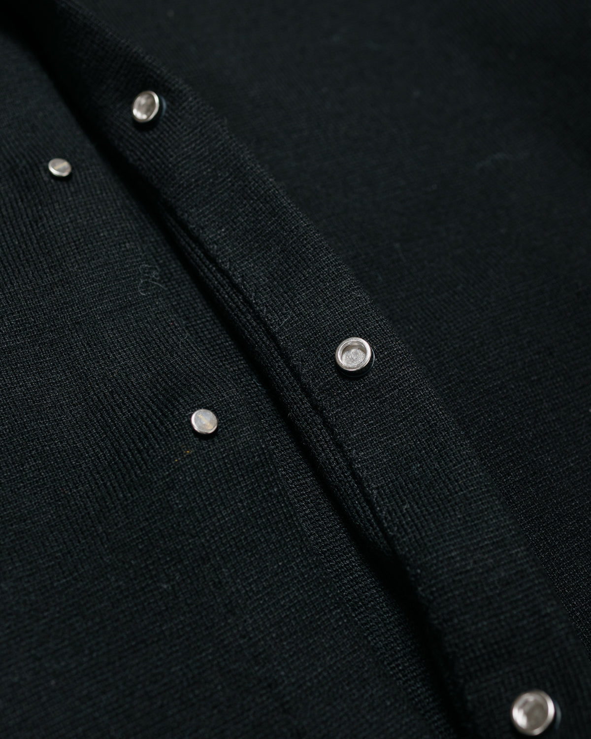 Amomento Rounded Sleeve Cardigan Black