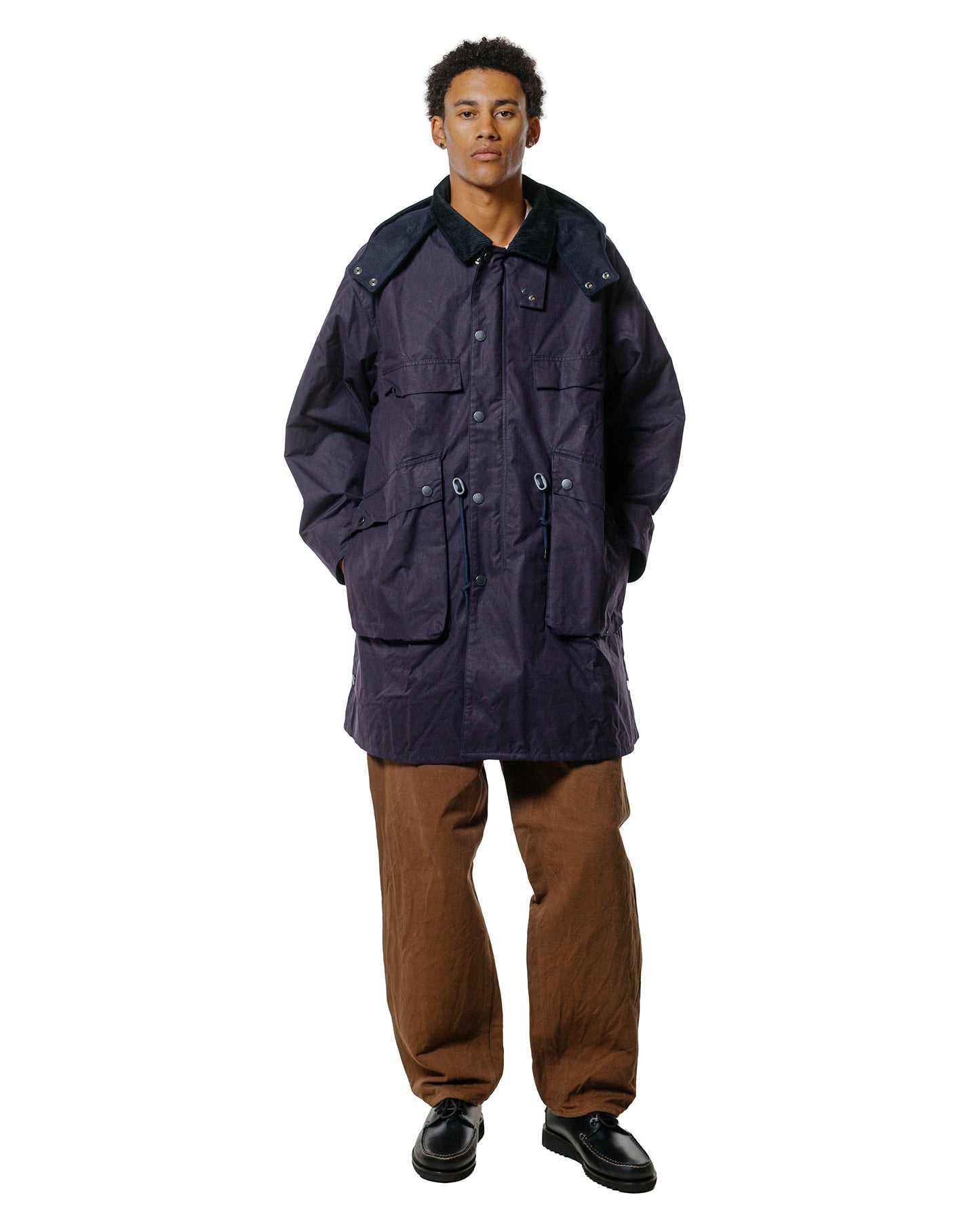 Barbour KAPTAIN SUNSHINE Bedale Casual Field Coat Dark Indigo