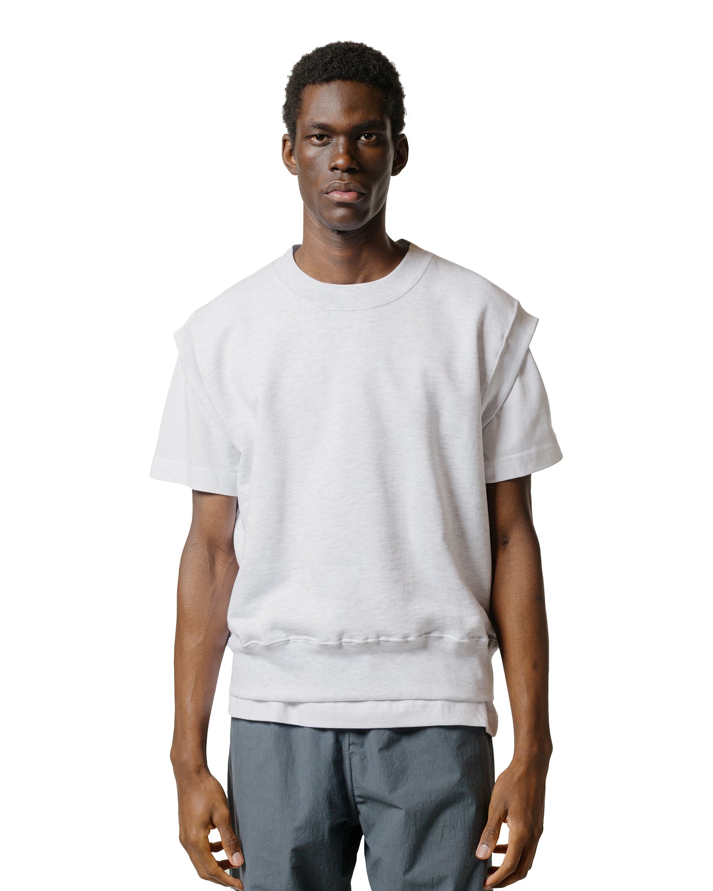 Body of Work Nettle Vest Dove Grey
