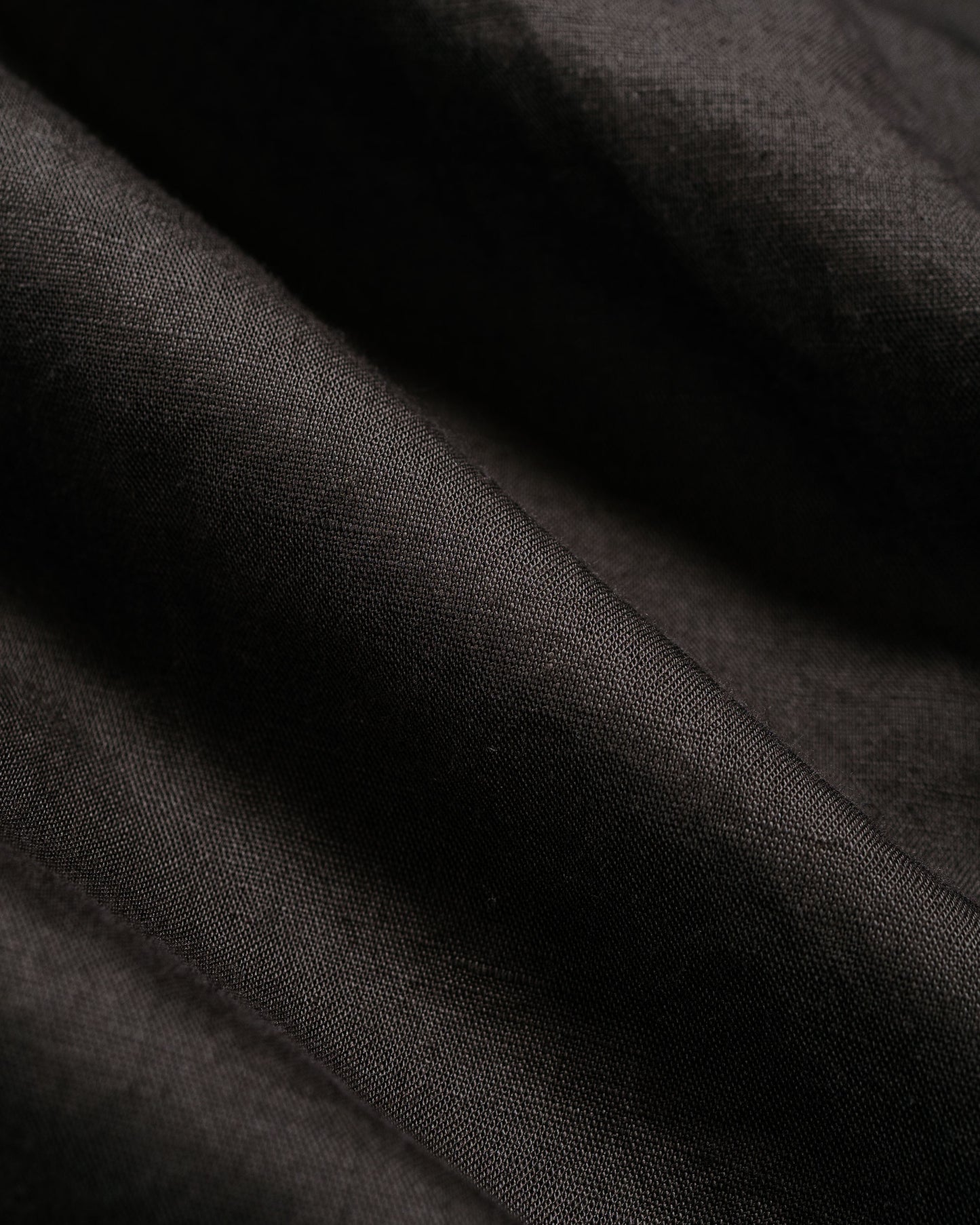 CIOTA Regular Collar Shirt Cotton/Linen Charcoal Gray