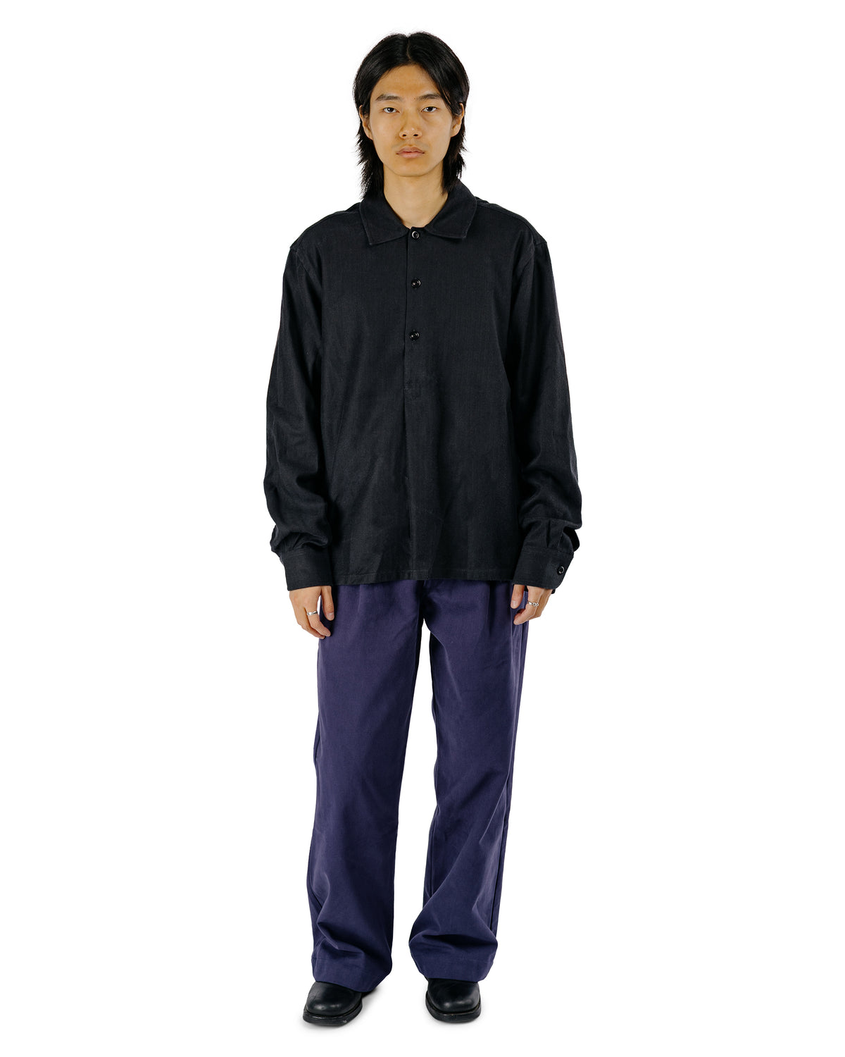 Conkers Scots Pants Heavy Peached Cotton French Navy