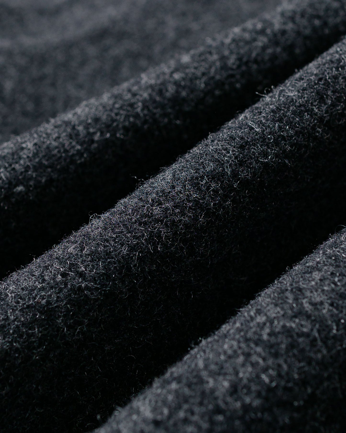 Danton Wool Pile Collar Round Jacket Charcoal