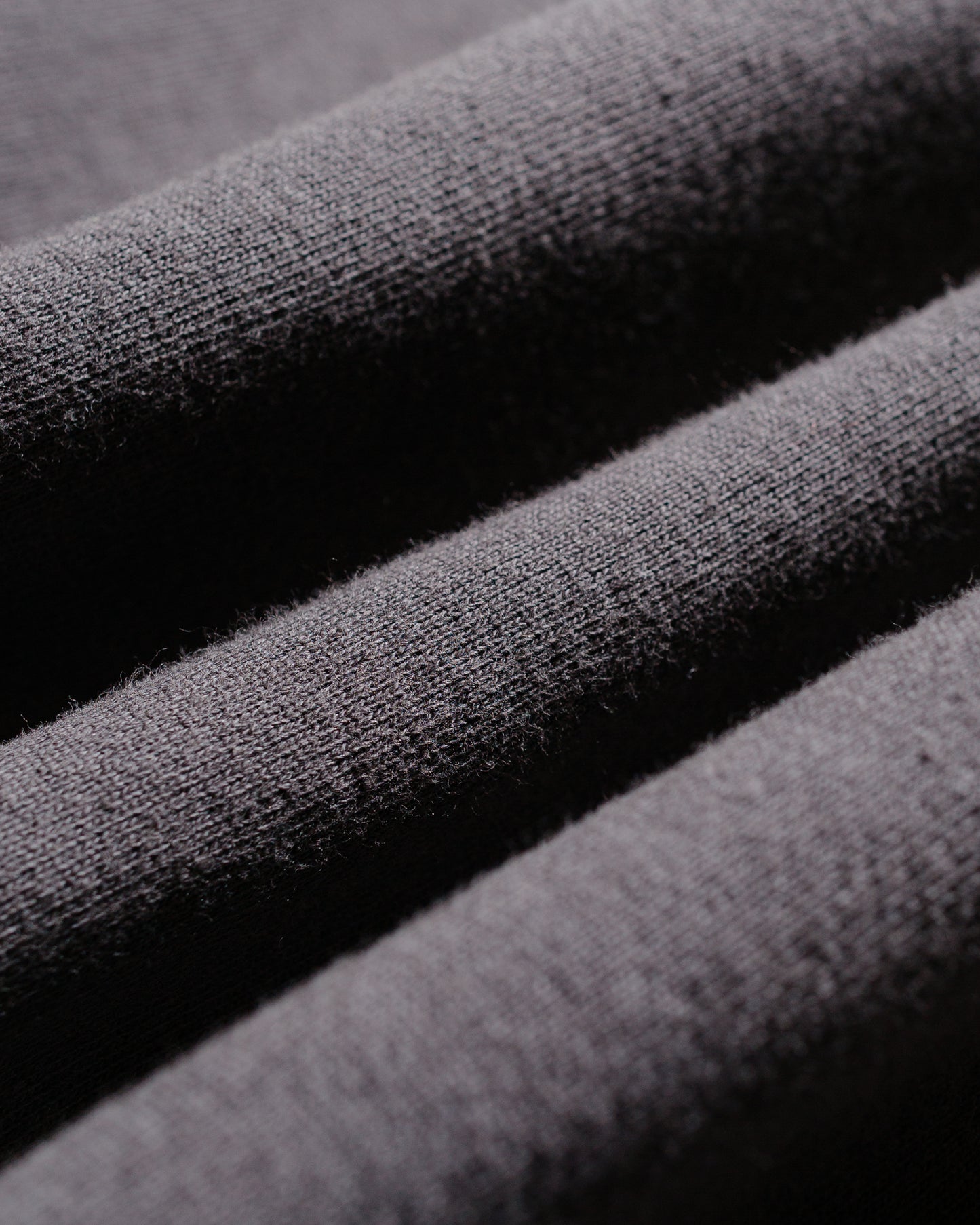 lost & found Engineered Garments Engineered Garments Zip Mock Neck Graphite 12oz Cotton Fleece