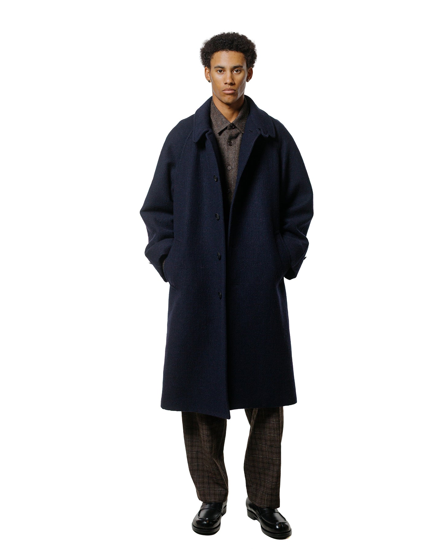 KAPTAIN SUNSHINE Umbrella Coat Navy
