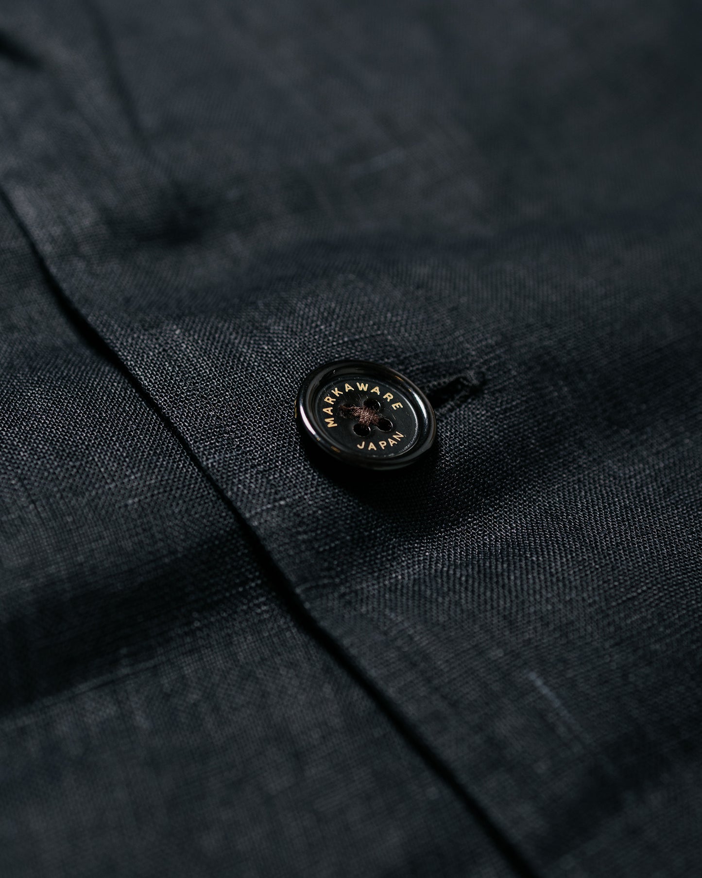 MARKAWARE シャツジャケット ヘンプシャーティング ブラック