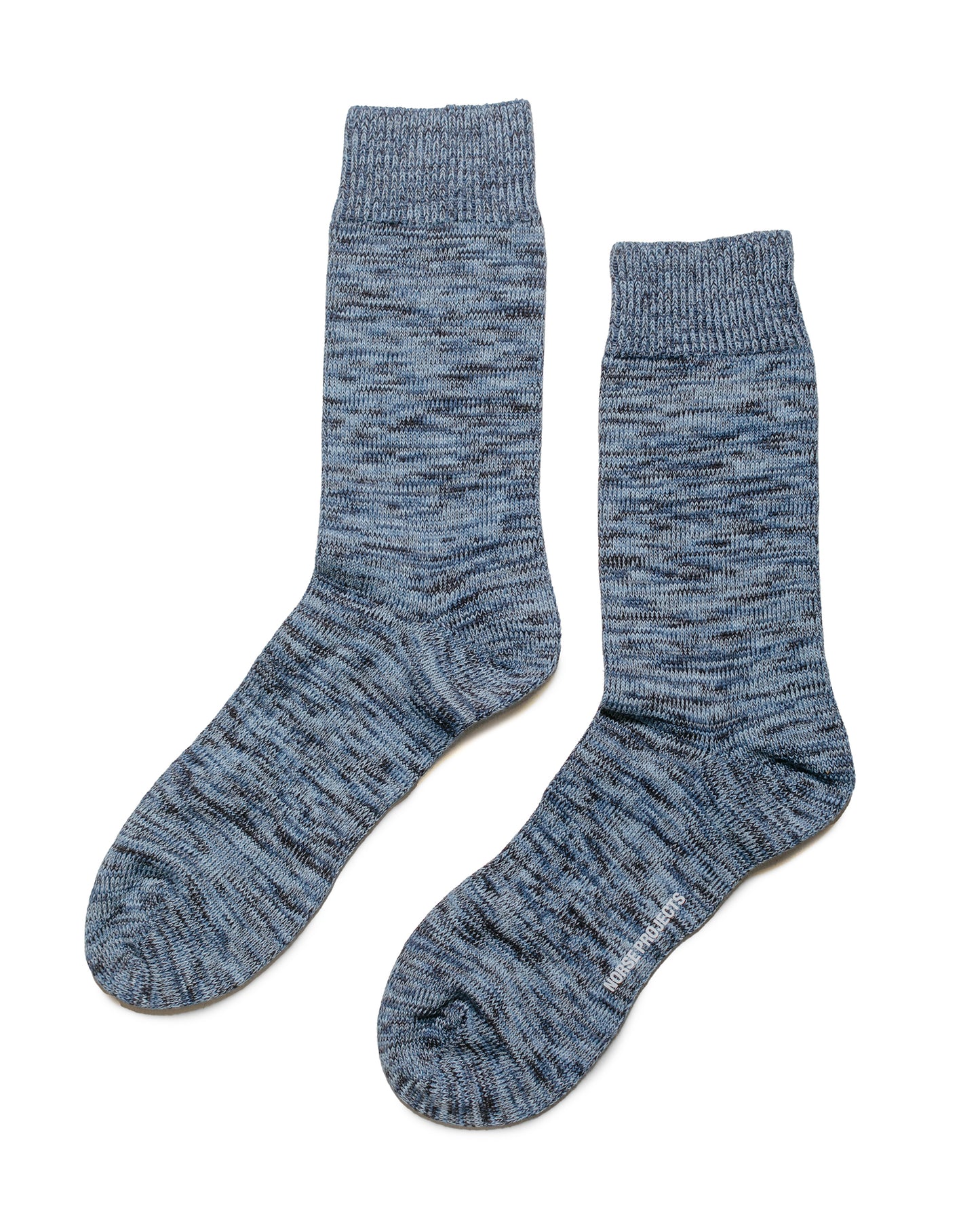 lost & found Norse Projects Norse Projects Bjarki Cotton Twist Sock Steel Blue