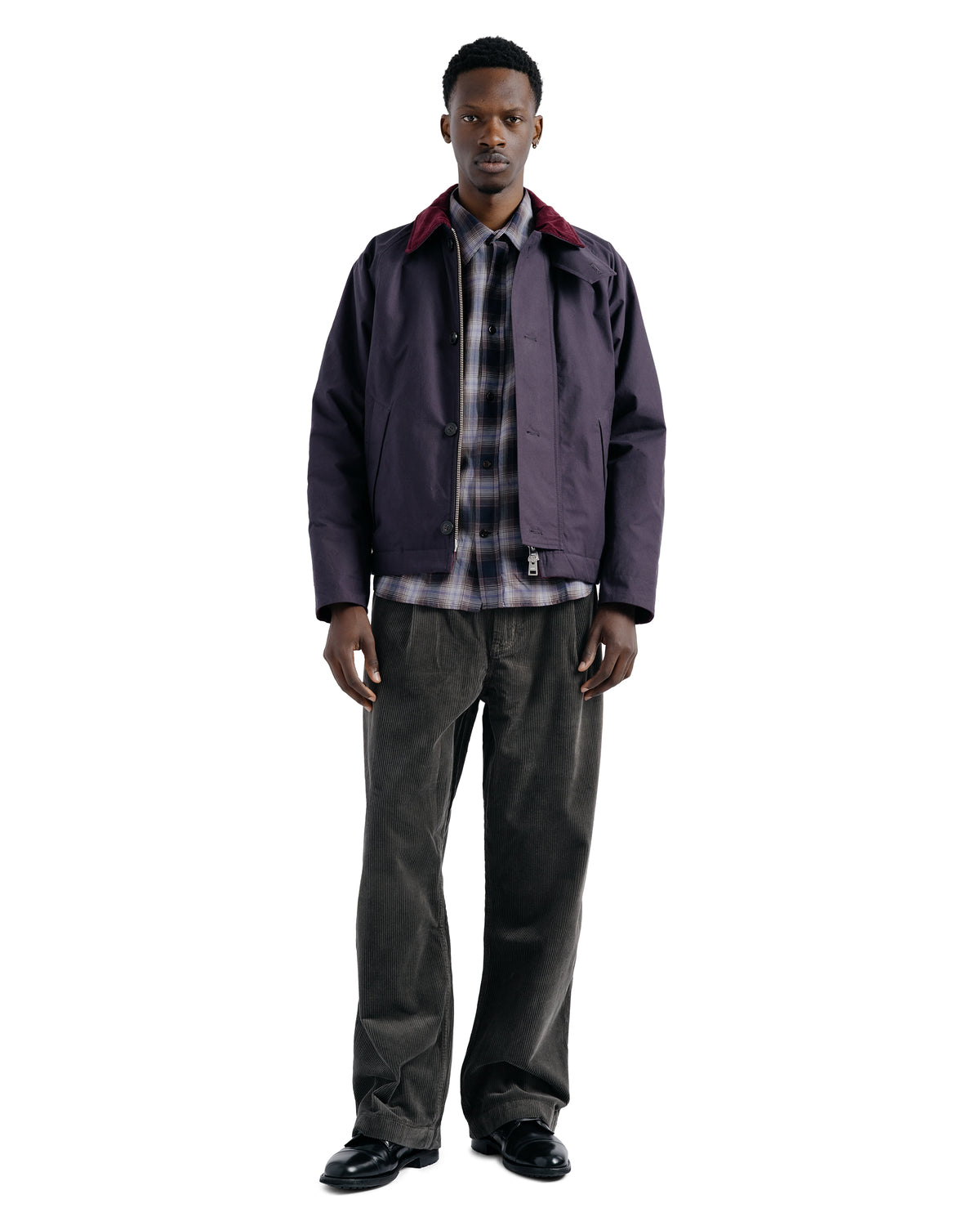 Norse Projects Volda Pleated Wide Wale Corduroy Trouser Beluga