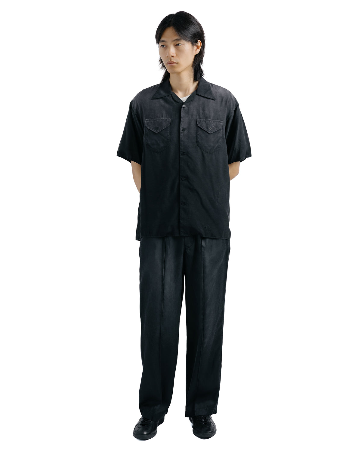 Old Joe Swallow Collar Sports Shirts (Short-Sleeve) Graphite