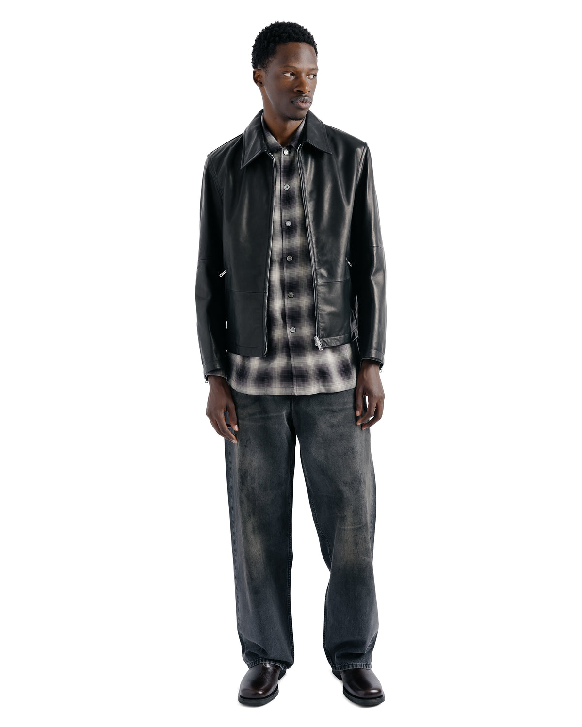 Our Legacy Rework Jacket Void Black Natural Horsehide