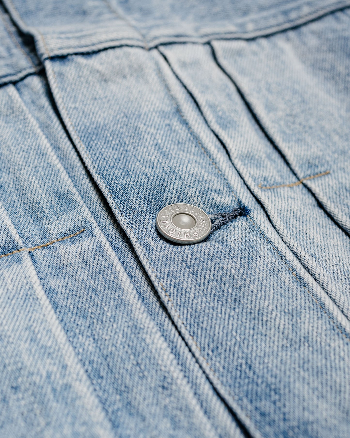 Phigvel Classic Faded Jean Jacket Indigo Faded