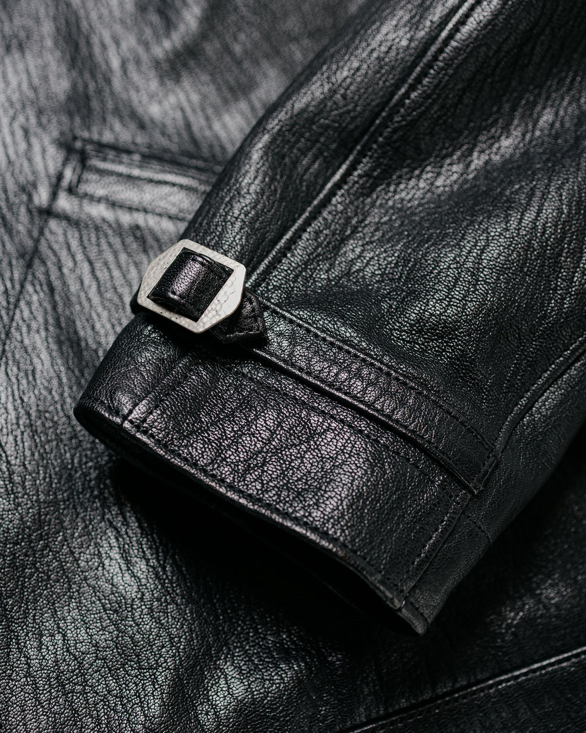 Phigvel Lost & Found Leather Zip Blouson Black(Smooth)