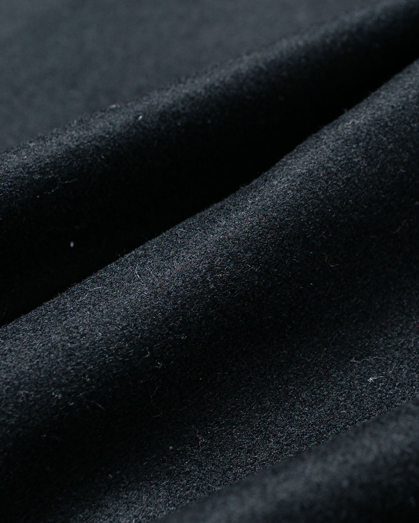 lost & found Randy's Garments Randy's Garments Over Shirt Black Heavy Melton Wool