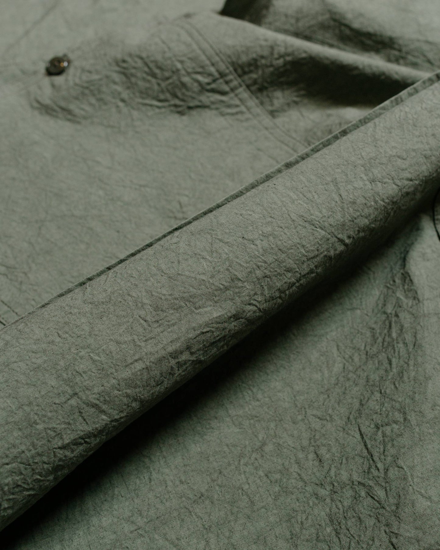 lost & found Sassafras Sassafras Diggin Shirt Cotton/Linen Typewriter Olive