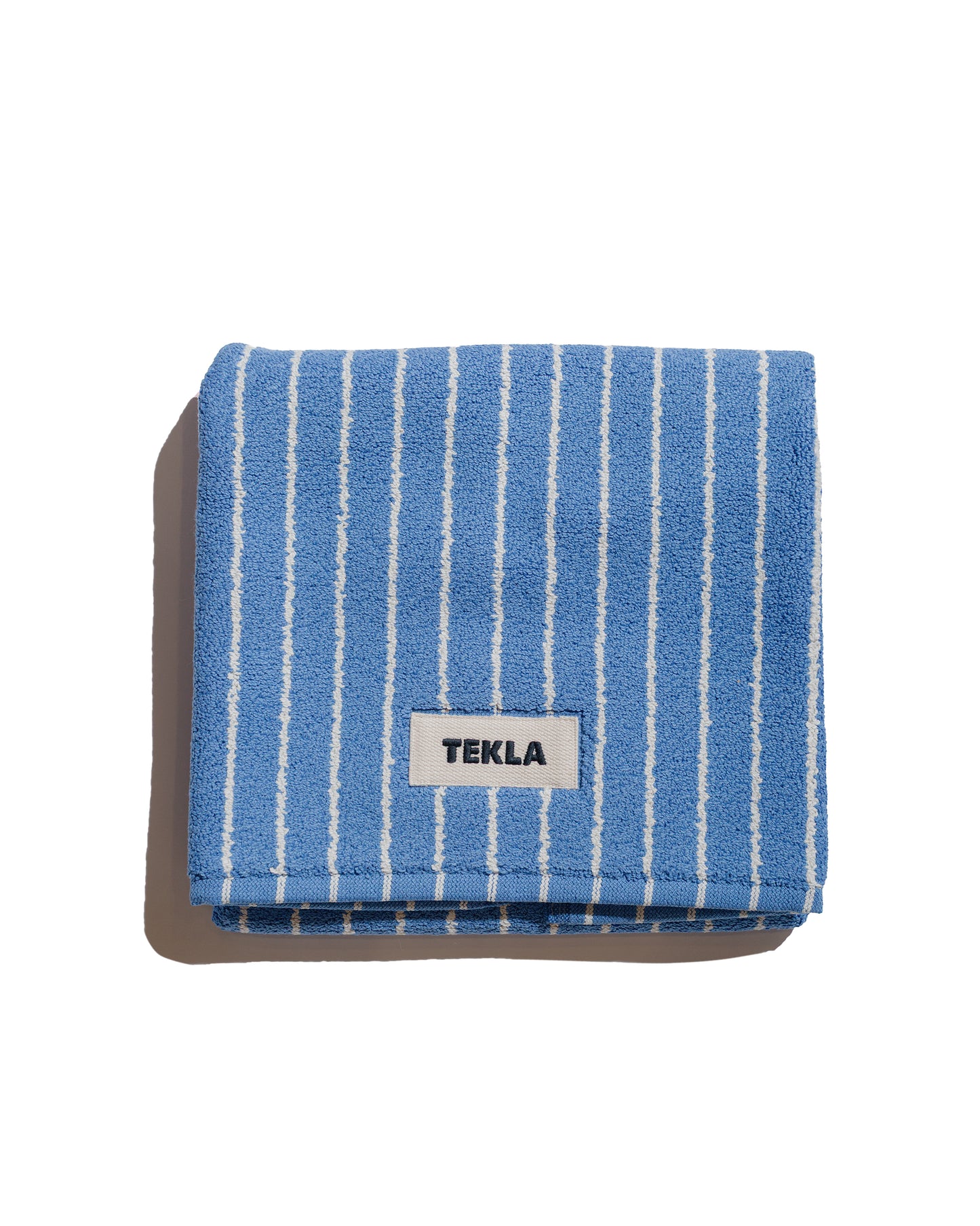 Tekla Terry Bath Mat Clear Blue Stripes