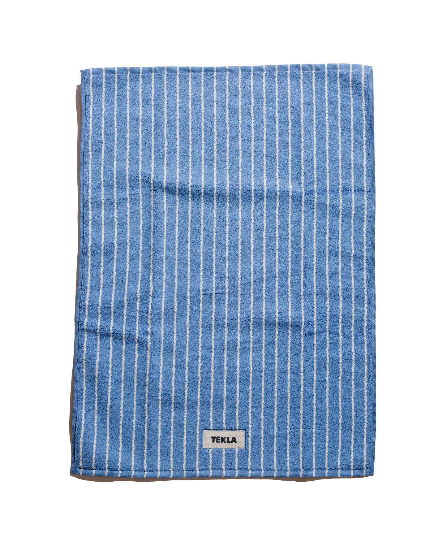 Tekla Terry Bath Mat Clear Blue Stripes