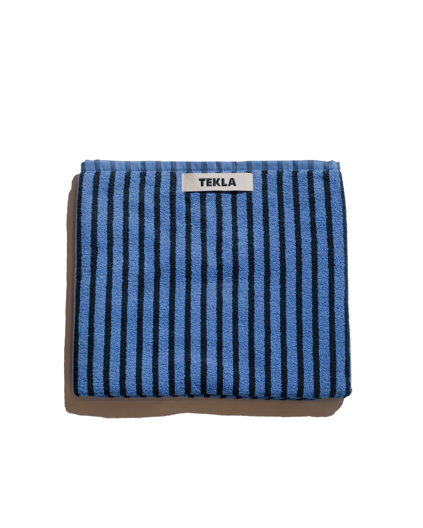 Tekla Terry Hand Towel Blue & Black