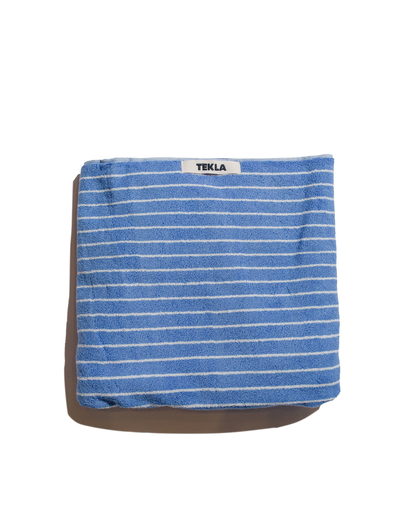 Tekla Terry Hand Towel Clear Blue Stripes