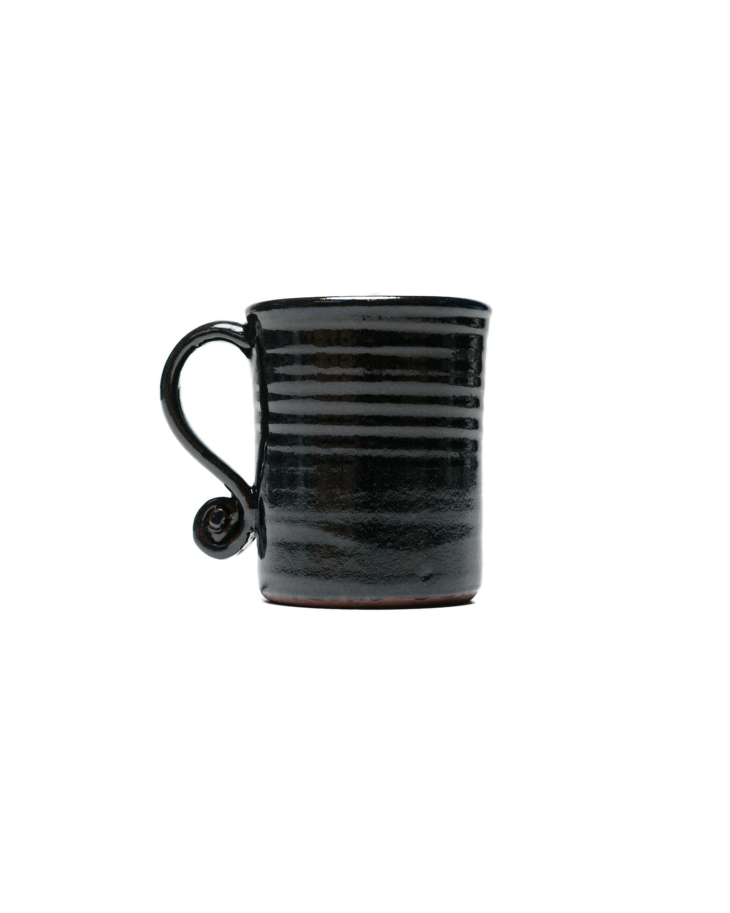 lost & found Tender Tender Fiddlehead Mug Red Clay Chocolate Brown Glazed
