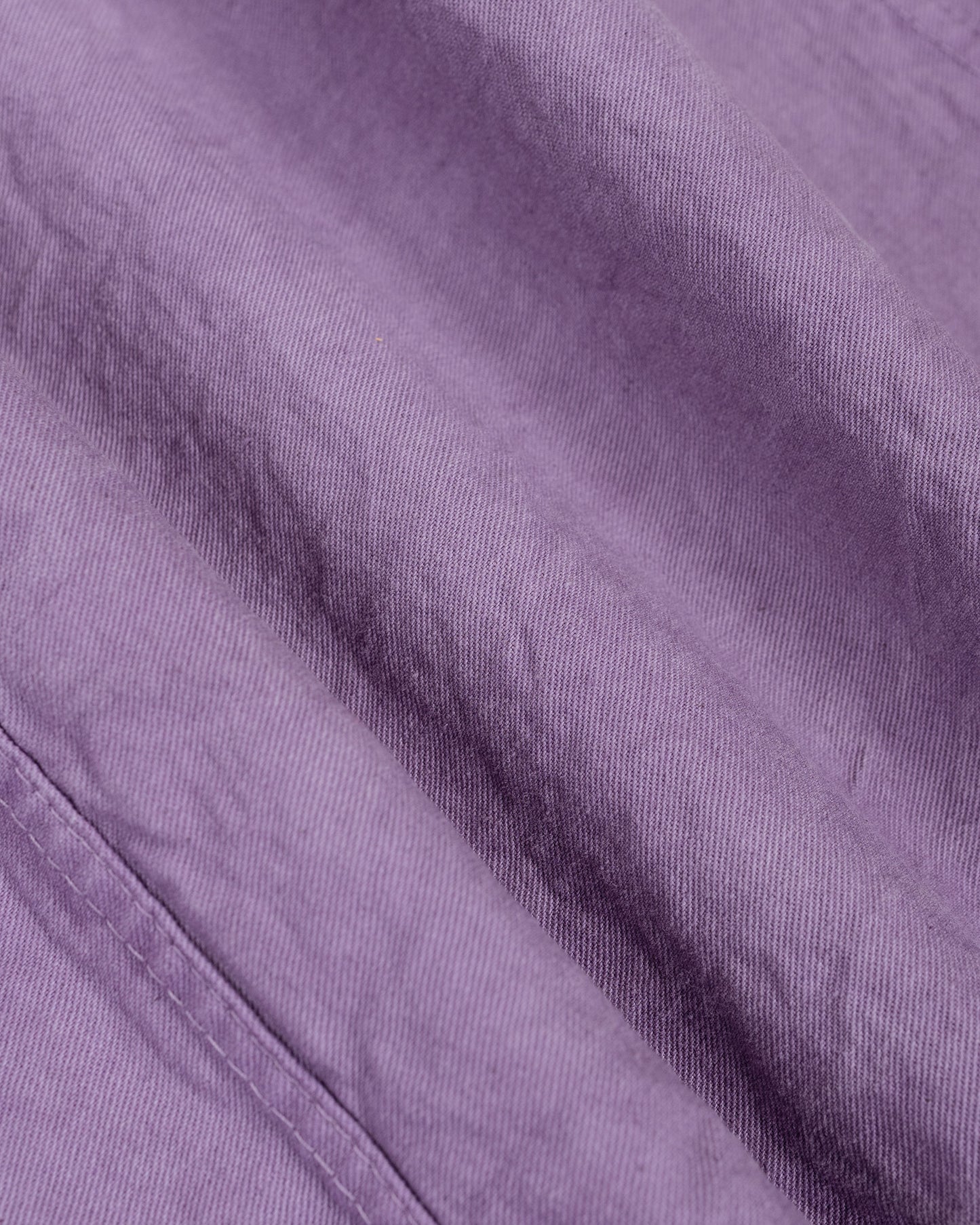 lost & found Tender Tender Type 401 Pleat Pocket Shirt Cotton Drop Cloth Purple Logwood