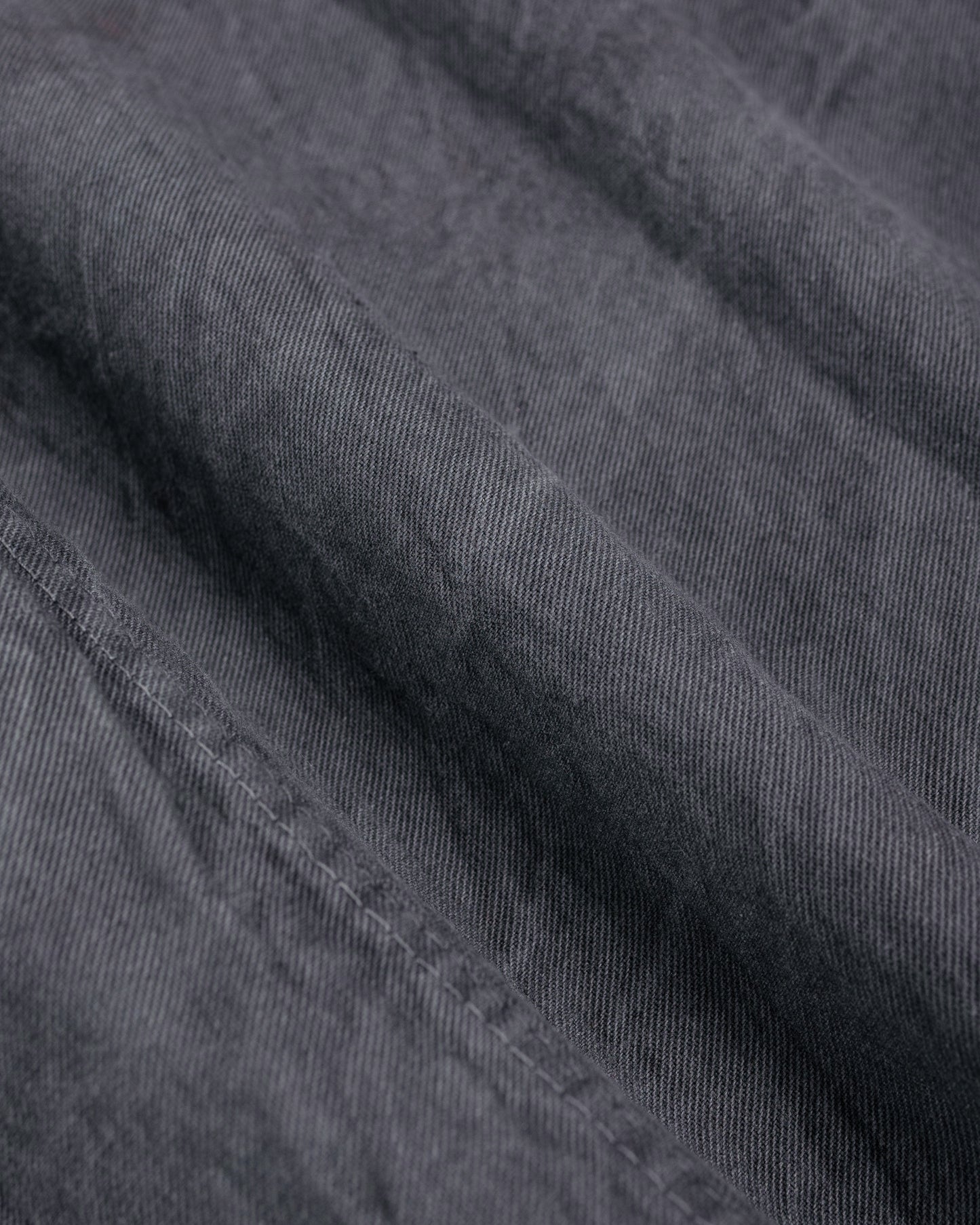 lost & found Tender Tender Type 402 Two Birds Shirt Cotton Drop Cloth Grey Logwood