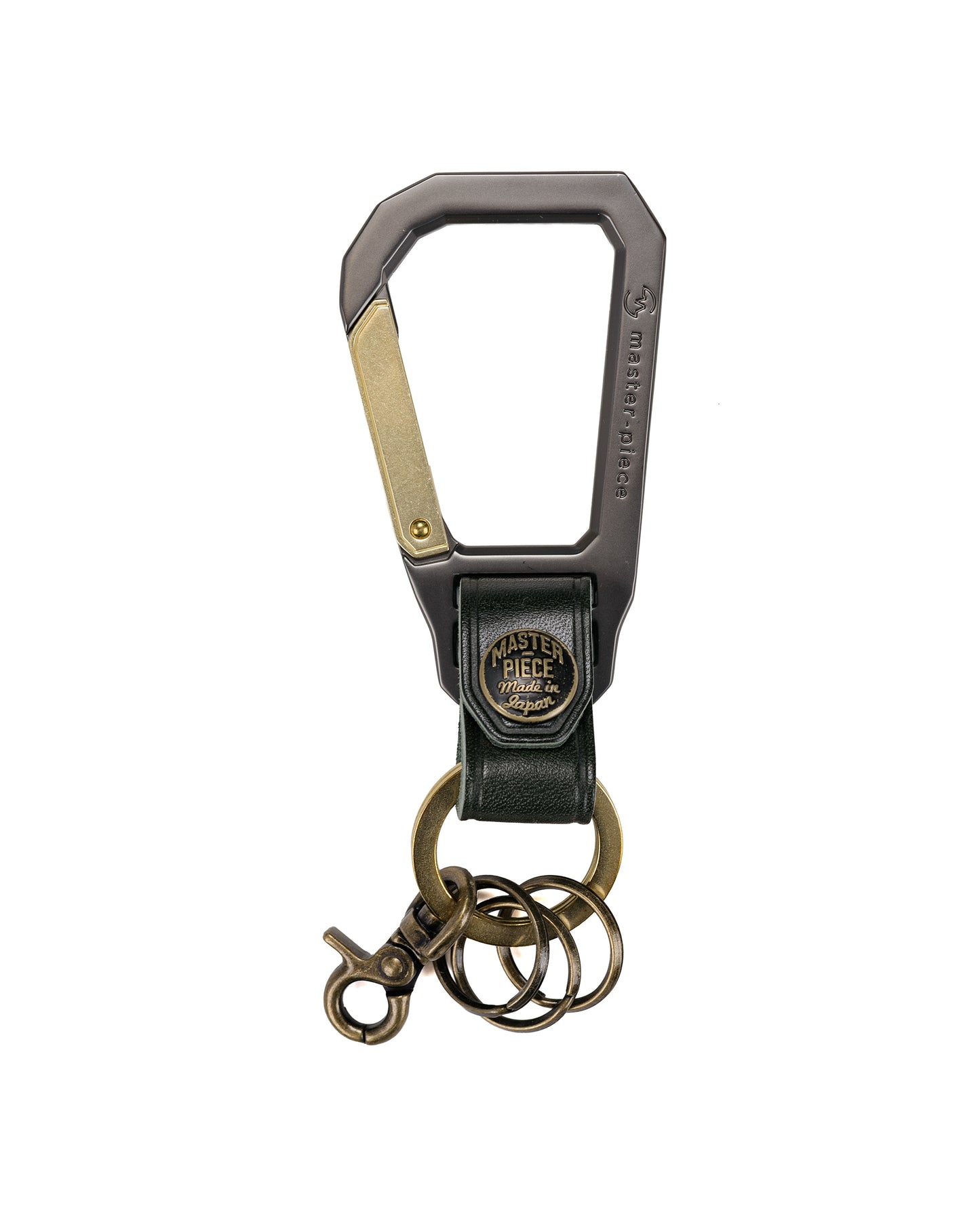 lost & found master-piece master-piece Carabiner Key Ring Green