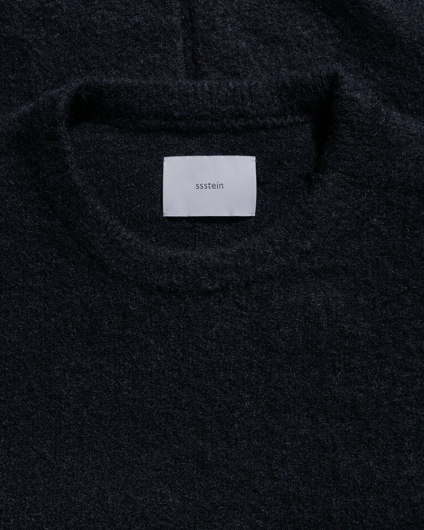ssstein Wool/Alpaca Milled Knit Crew Neck LS Black