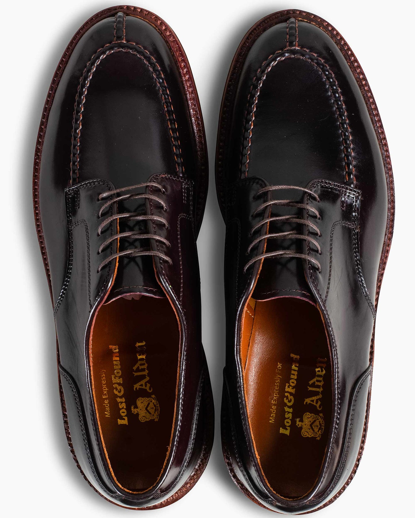lost & found Alden Alden Norwegian Split Toe Blucher Colour 8 Shell Cordovan G1601