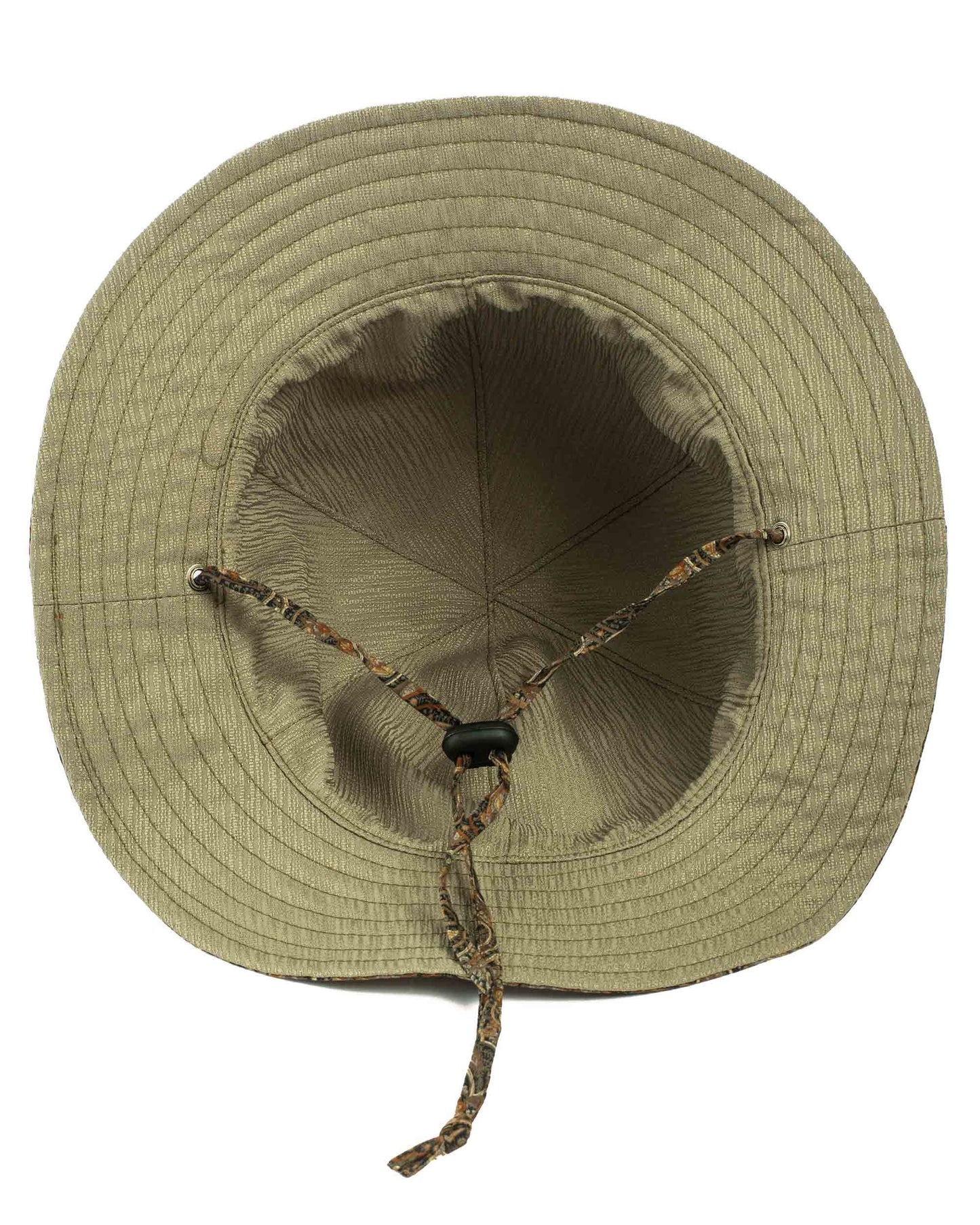 lost & found Found Feather Found Feather Military Sun Hat (Reversible) Paisley + Yoryu Wasabi