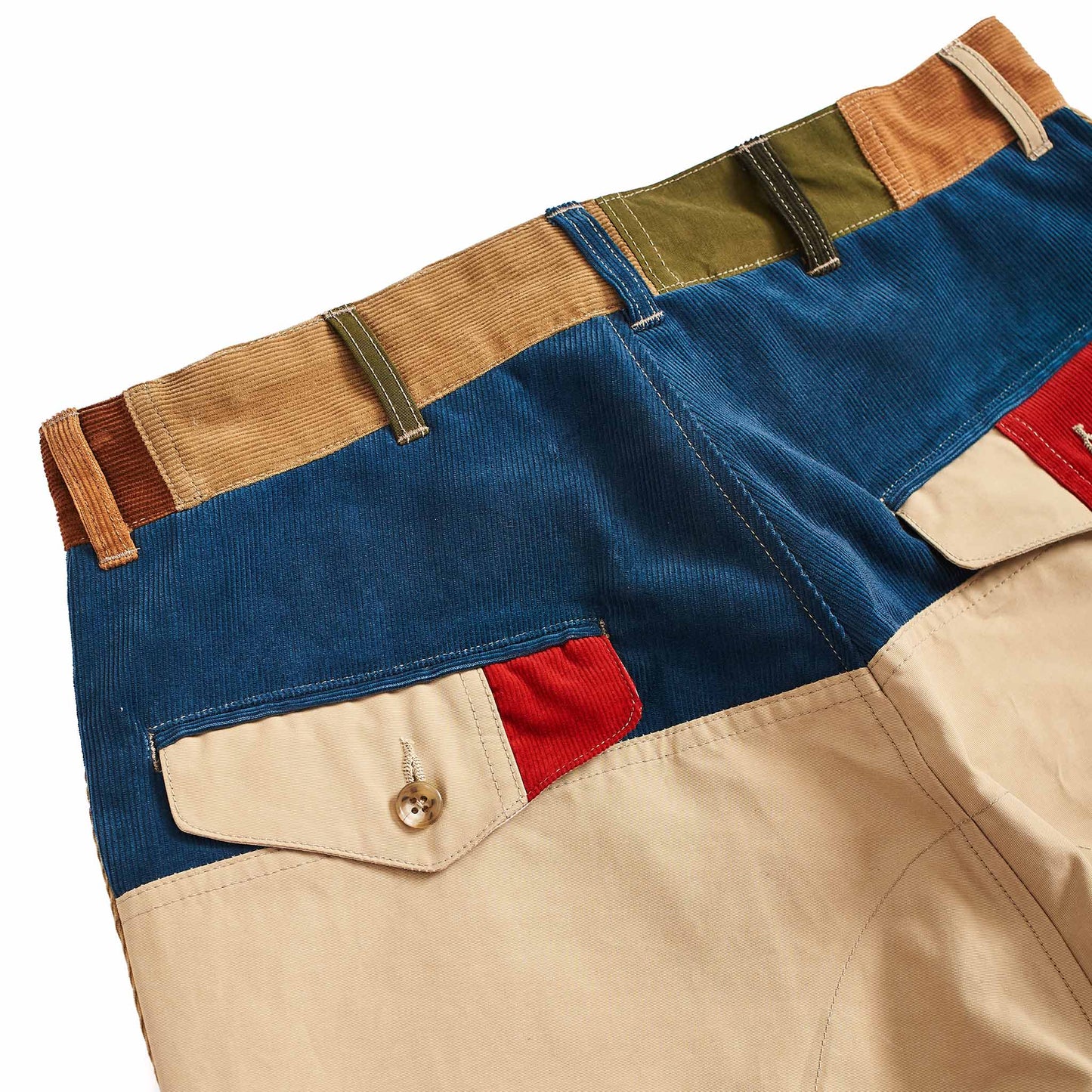 lost & found The Real McCoy's The Real McCoy's MP21011 Multicolour Corduroy Hunting Trousers Tricolour