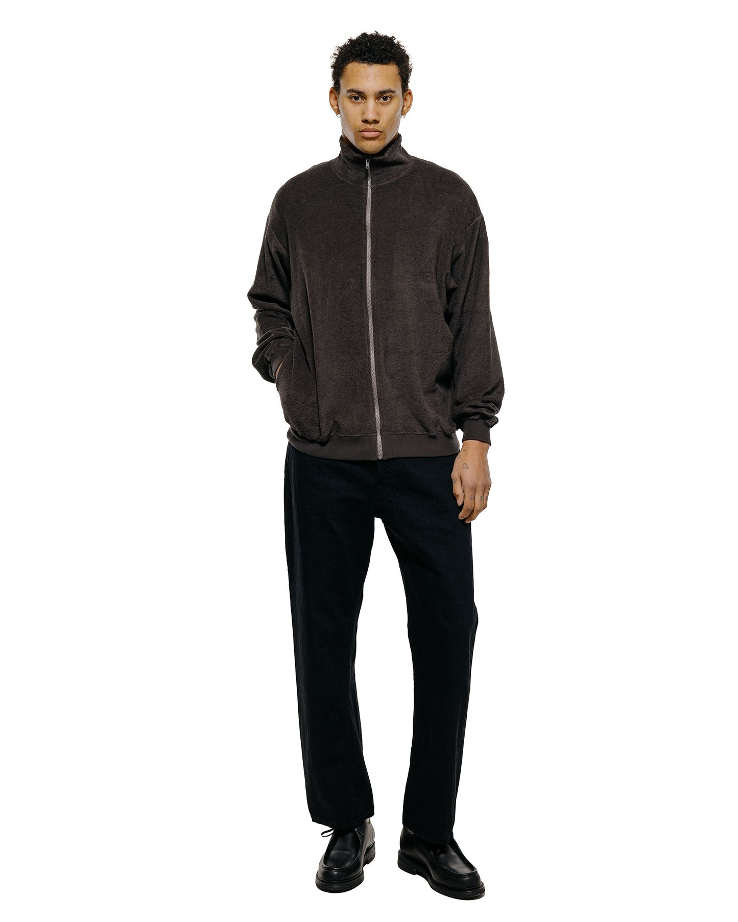 lost & found Phigvel Phigvel Mountaineer Pile Jacket Charcoal