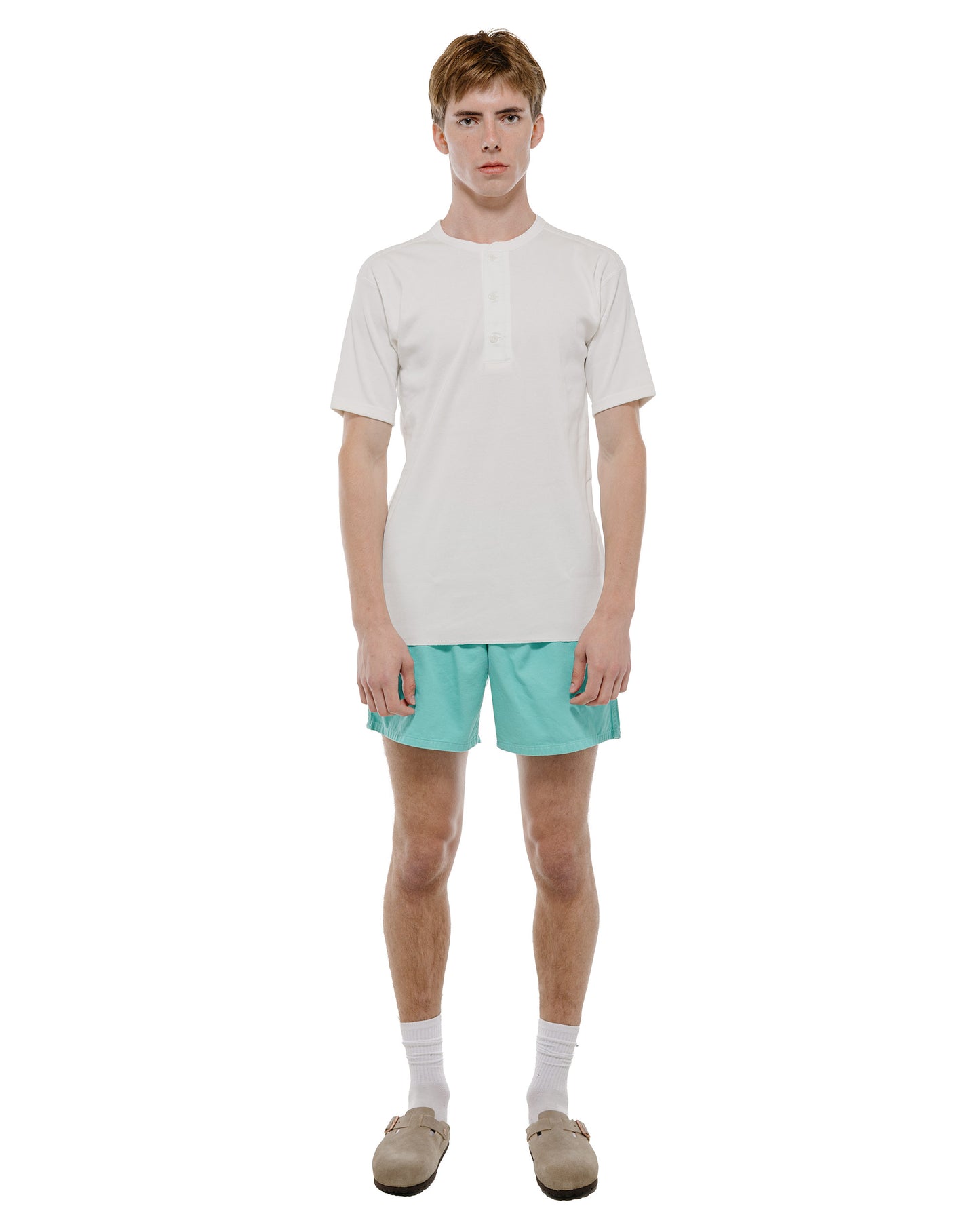 lost & found The Real McCoy's The Real McCoy's MP22015 Cotton Drill Swim Shorts (Over-Dyed) Teal