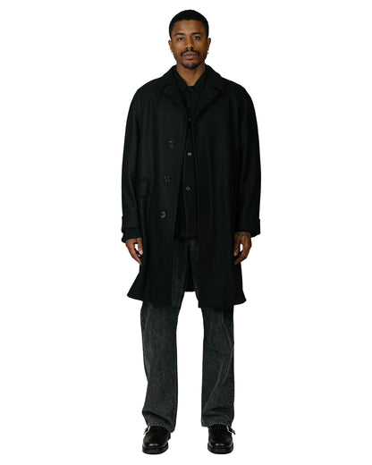 lost & found Cohérence Cohérence Corb Melton Jersey Over Coat Black