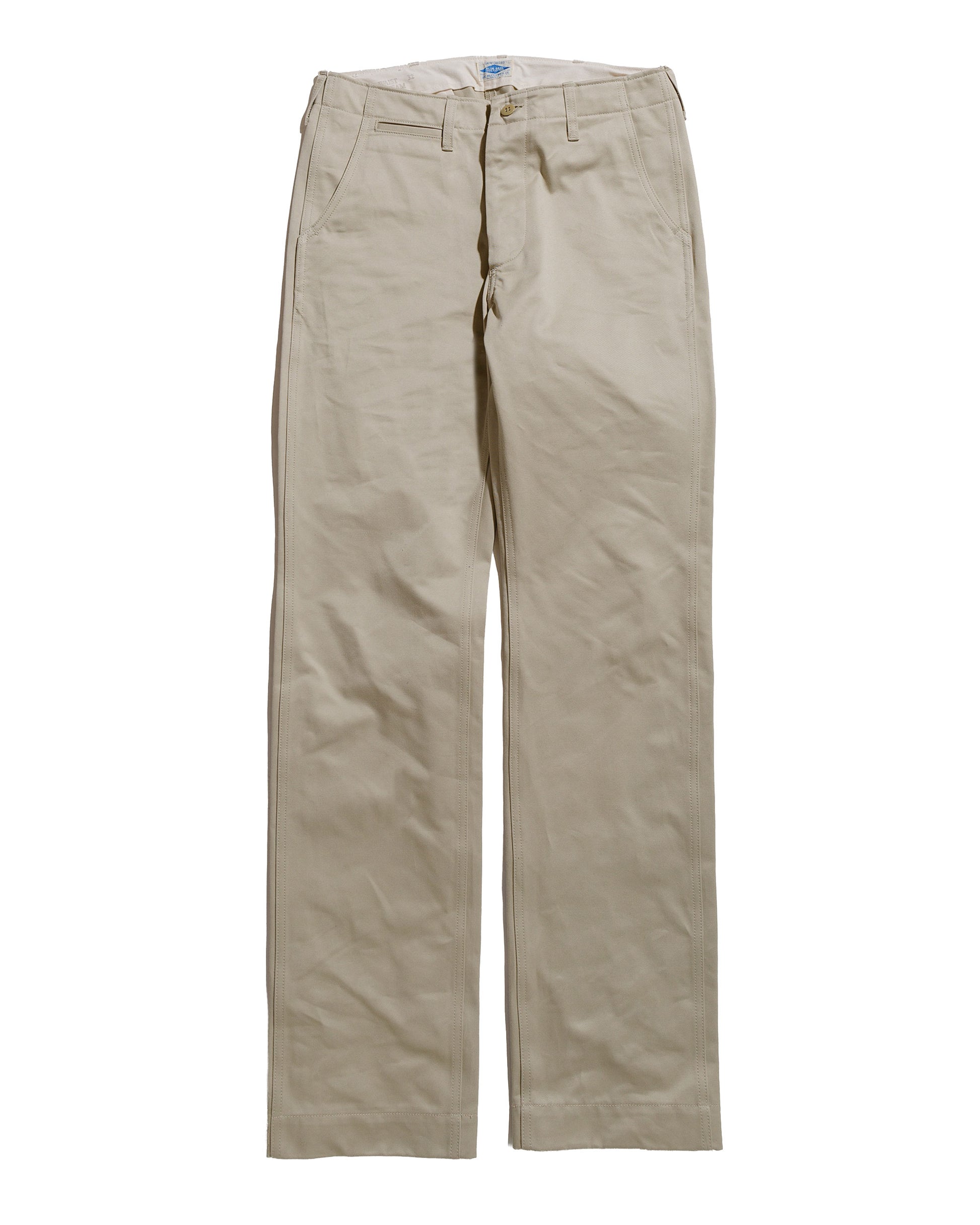 lost & found The Real McCoy's The Real McCoy's MP19010 Blue Seal Chino Trousers Beige