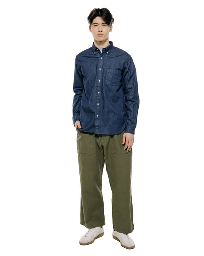 lost & found Beams Plus Beams Plus MIL Utility Trousers Reversed Sateen Olive Green