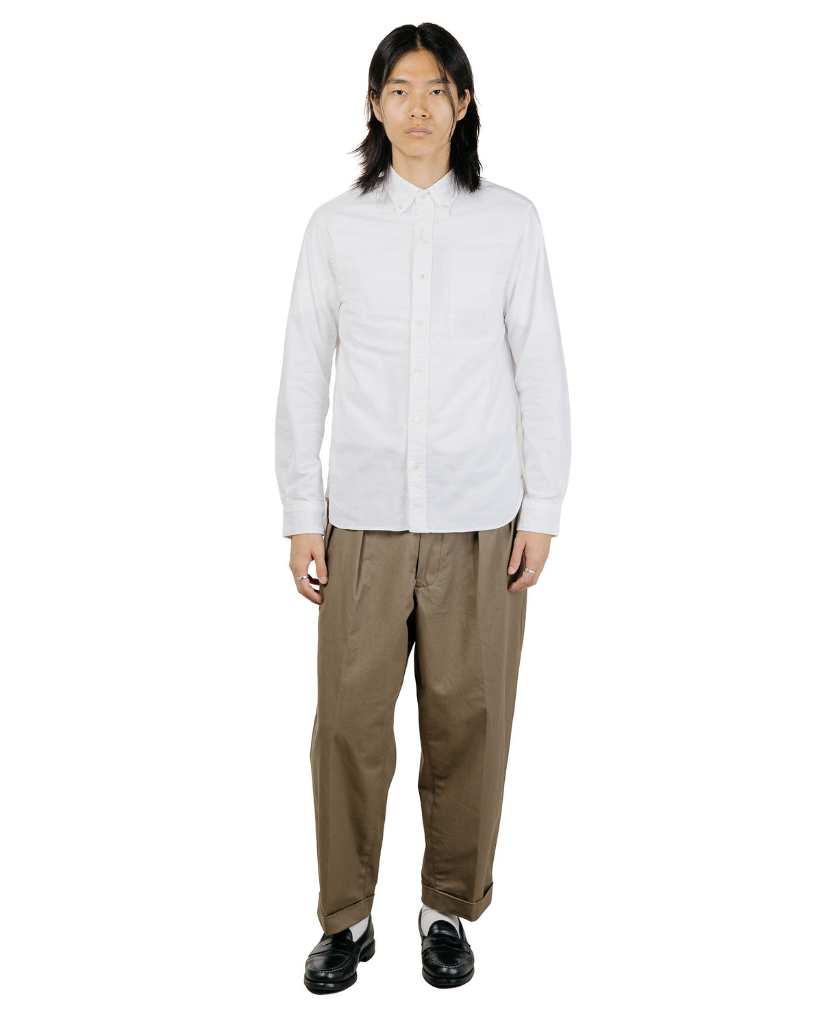 lost & found Beams Plus Beams Plus 2Pleats Twill Olive