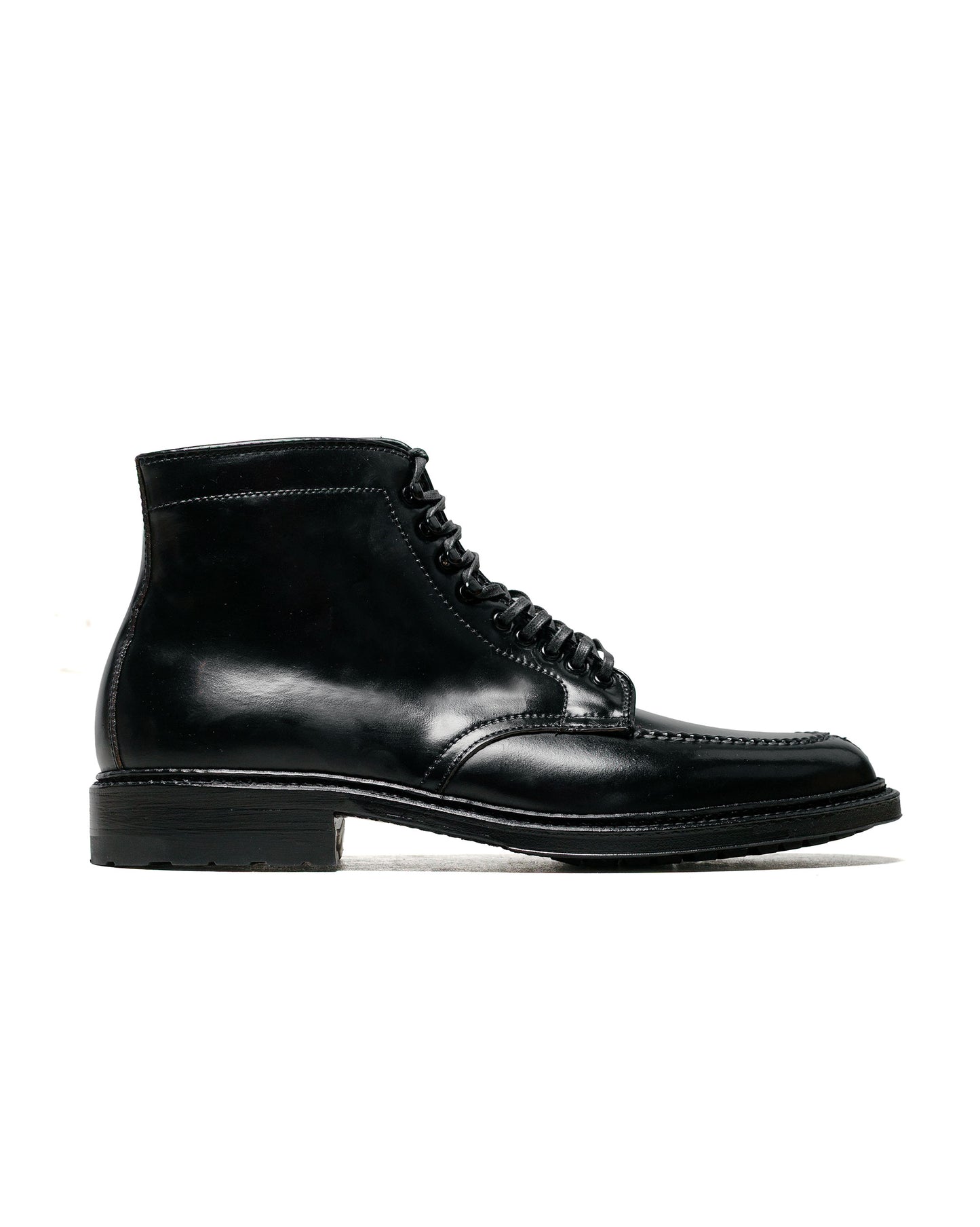 lost & found Alden Alden Black Cordovan Tanker Boot with Commando Sole