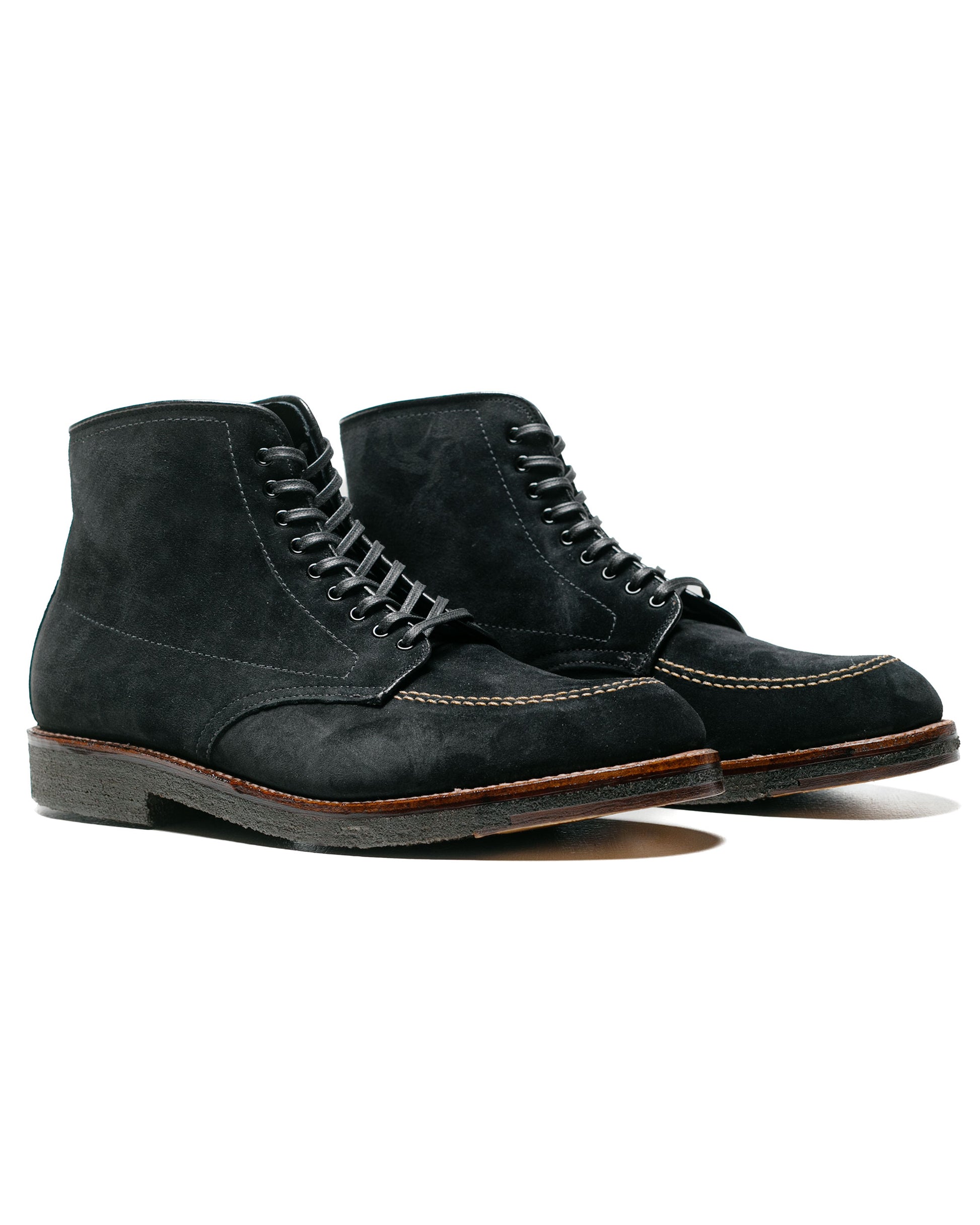 lost & found Alden Alden Indy Boot Black Suede with Crepe Sole