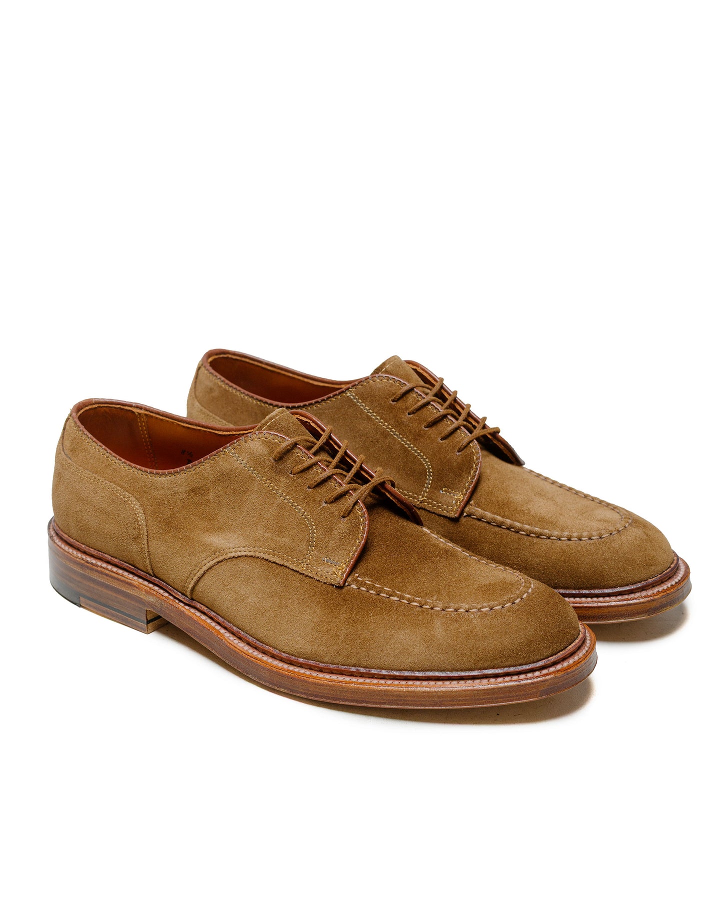 lost & found Alden Alden Mocc Toe Blucher Snuff Suede G9601