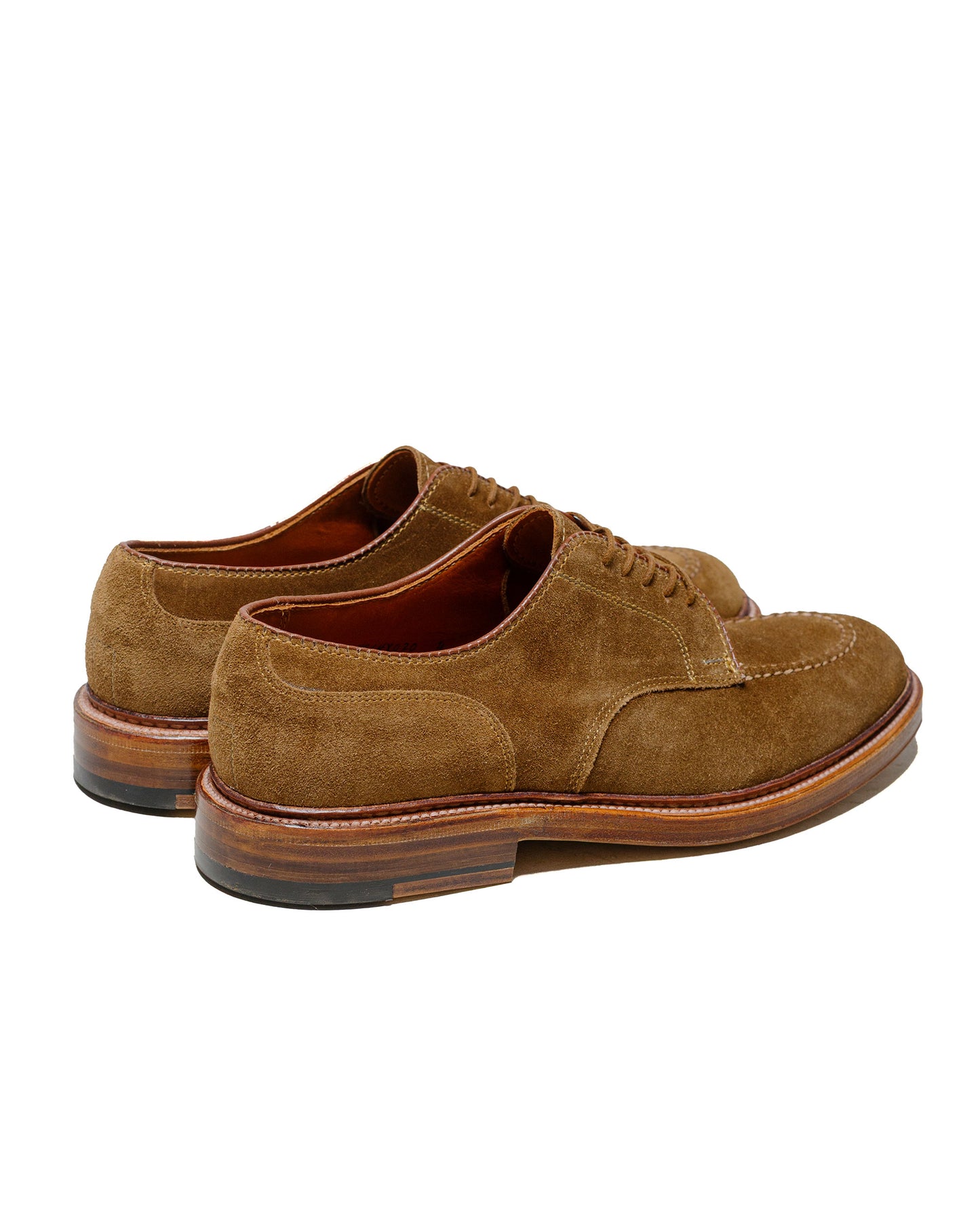 lost & found Alden Alden Mocc Toe Blucher Snuff Suede G9601
