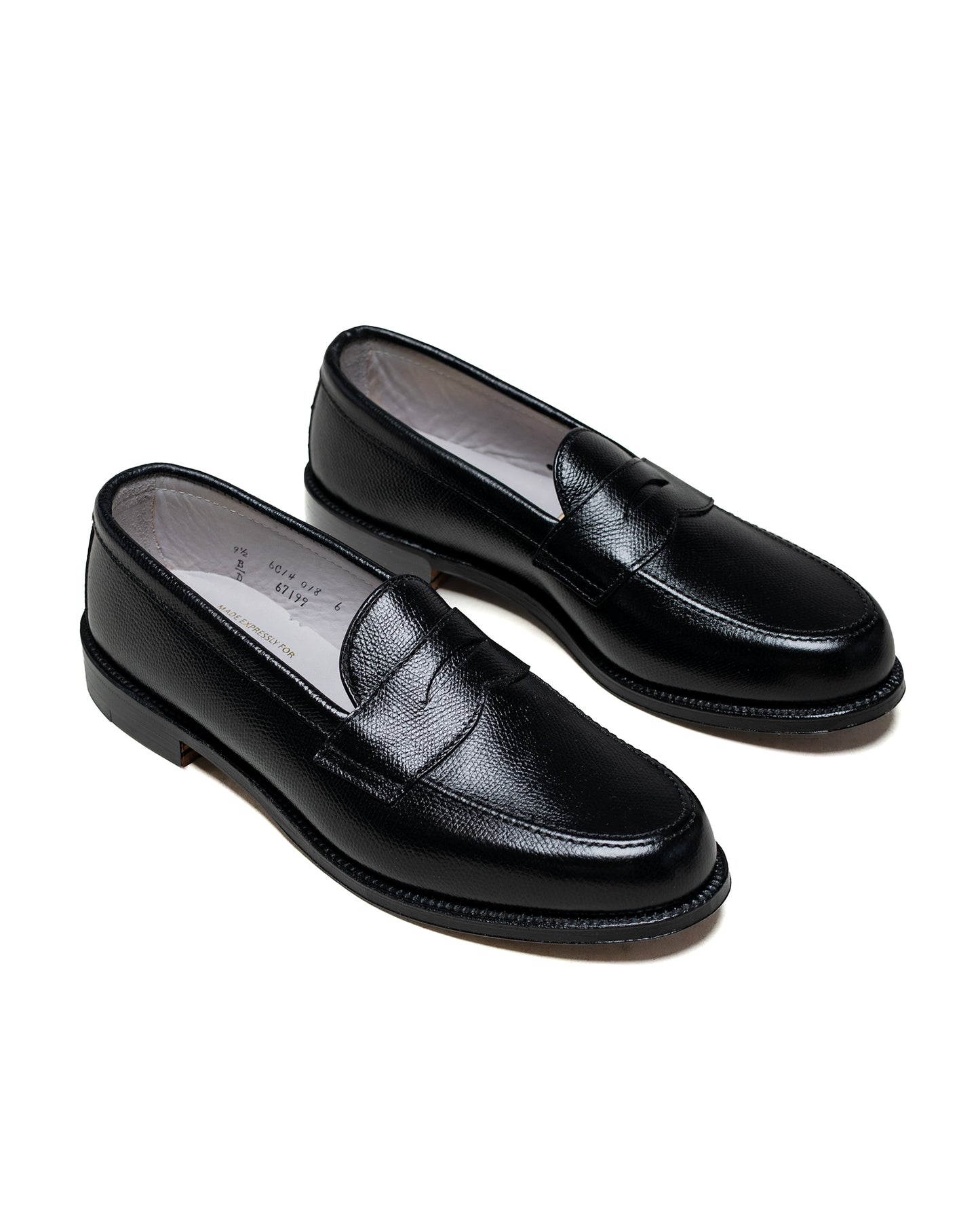 Alden Penny Loafer Black Alpine Grain 67199