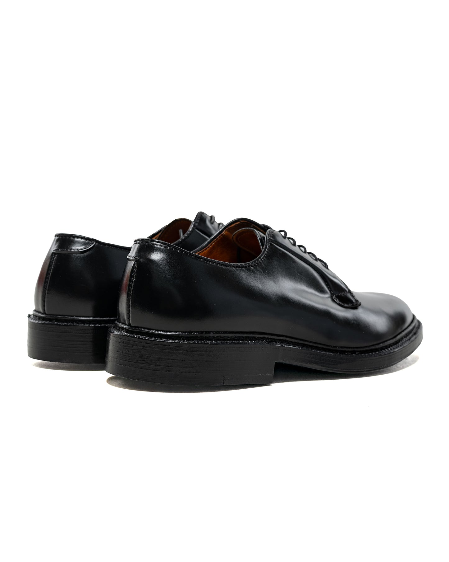 lost & found Alden Alden Plain Toe Blucher Black Shell Cordovan 9901