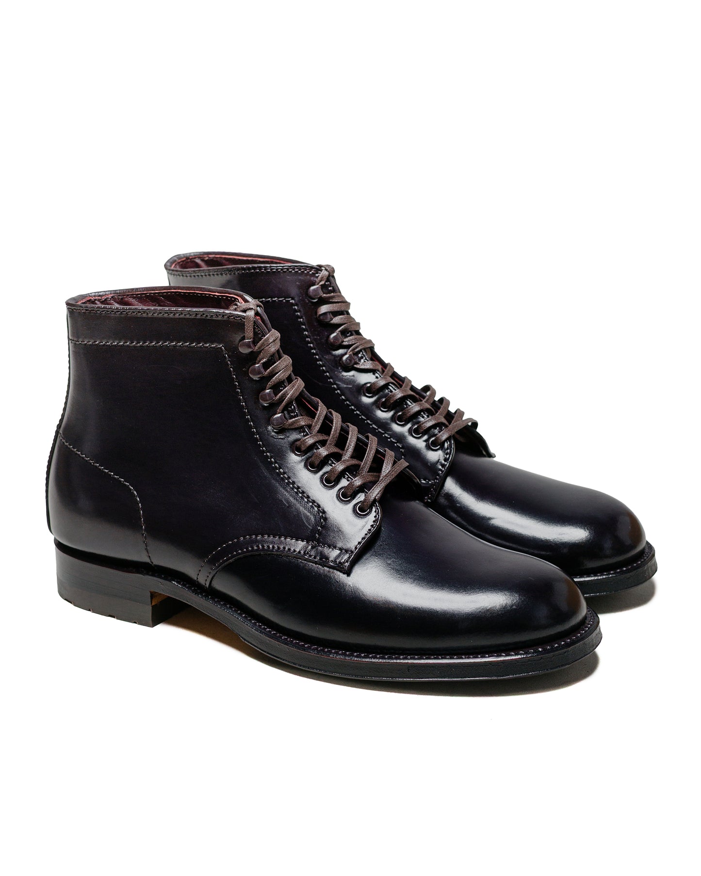 lost & found Alden Alden Plain Toe Boot Colour 8 Cordovan with Commando Sole 4600H