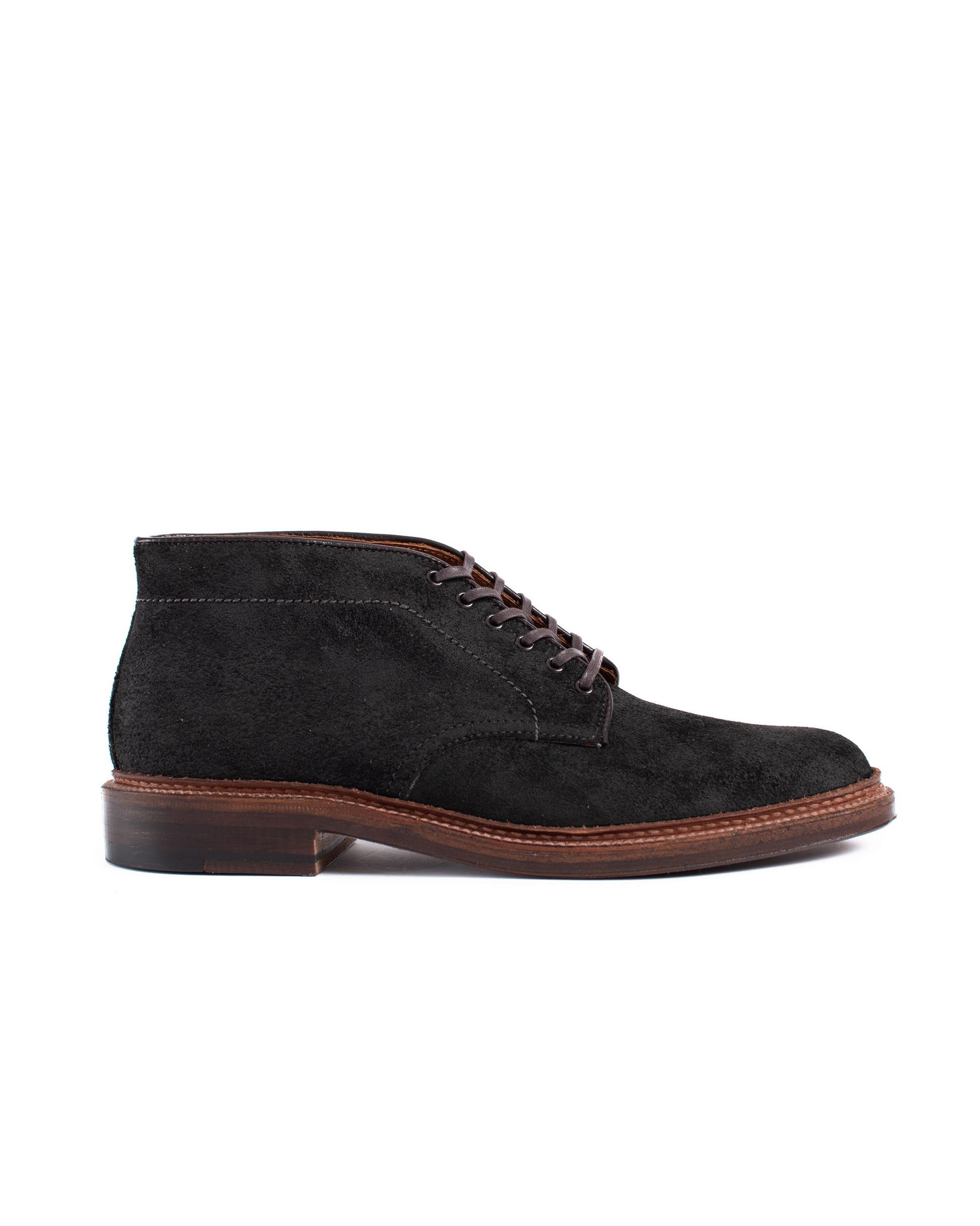 lost & found Alden Alden Six Eye Chukka Boot Reverse Earth Chamois