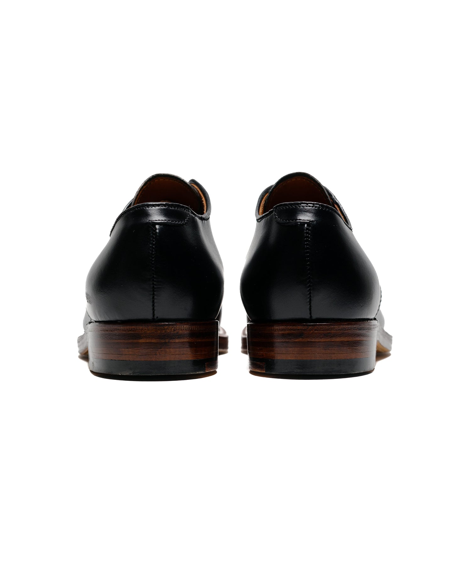 lost & found Alden Alden V Tip Blucher Black Calfskin/Black Regina Grain G2603