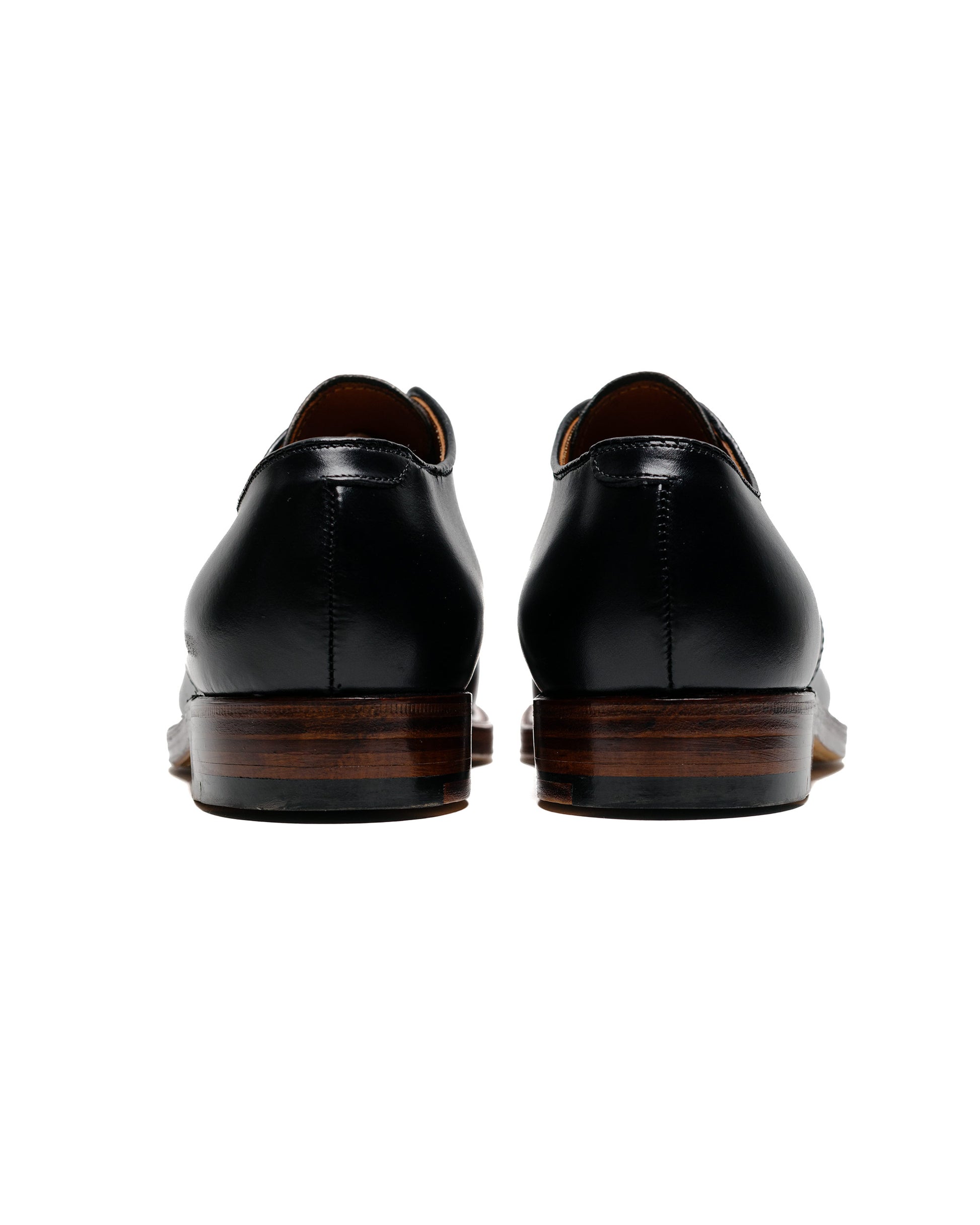 lost & found Alden Alden V Tip Blucher Black Calfskin/Black Regina Grain G2603