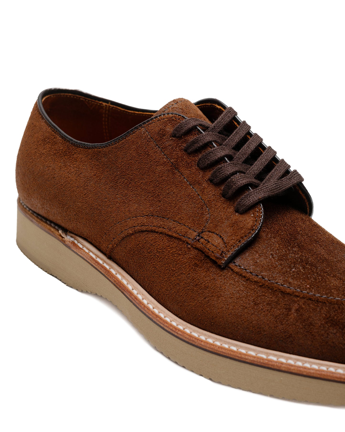 lost & found Alden Alden V Tip Blucher Reverse Tobacco Chamois G2602
