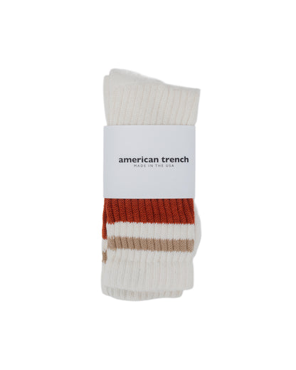 lost & found American Trench American Trench The Retro Stripe Rust/Sandstone