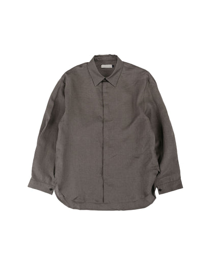 lost & found Amomento Amomento Linen Oversized Shirt Khaki