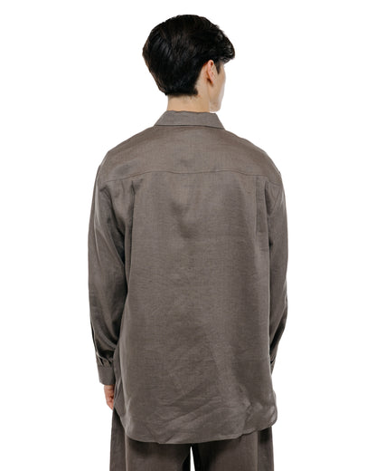 lost & found Amomento Amomento Linen Oversized Shirt Khaki